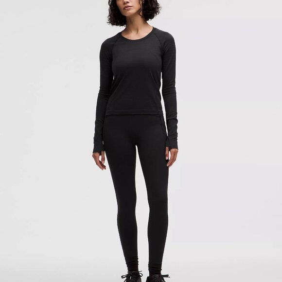 Lululemon 3 T-Shirt Bundle Sculpt LS, Sculpt SS, Swiftly LS, Black, Size 8 - Picture 3 of 5